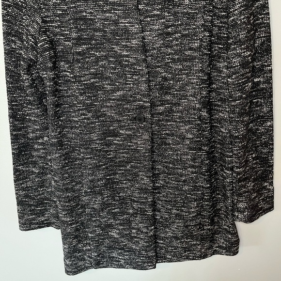 Eileen Fisher Micro Tweed Knit Single Button Sweater Blazer - Picture 5 of 10
